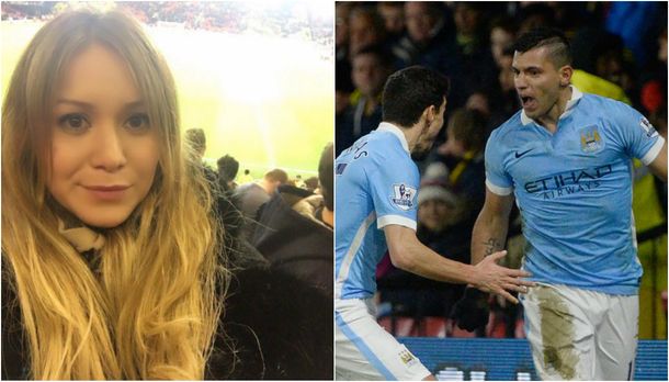 Karina La Princesita viajó a Londres para alentar al Kun Agüero y celebró su triunfo en las redes