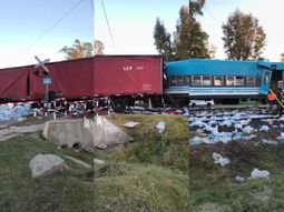 El brutal choque entre el tren San Martín y un camión quedó registrado en un video El brutal choque entre el tren San Martín y un camión quedó registrado en un video