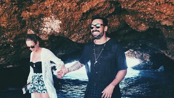 yanina screpante y pocho lavezzi, en aruba: juntos a la par, potro yanina screpante y pocho lavezzi, en aruba: juntos a la par, potro