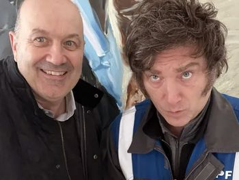 Federico Sturzenegger junto a Javier Milei.&nbsp;