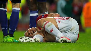 La dura lesión de Zlatan Ibrahimovic La dura lesión de Zlatan Ibrahimovic