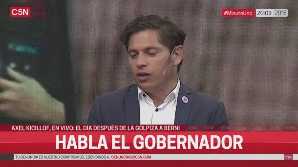 La palabra de Axel Kicillof sobre el crimen del colectivero