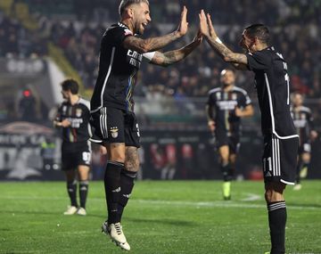 Asistencia de Di María y gol de Otamendi en el triunfo del Benfica