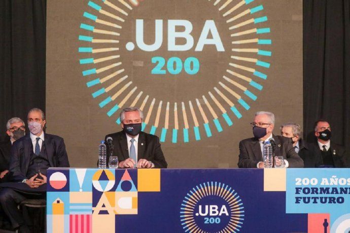 Alberto Fernández en bicentenario de la UBA: Es la prueba de cómo se puede construir una sociedad con una escala social ascendente