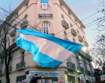 Banderazo por Cristina.