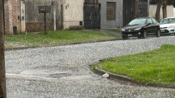 Lluvias y granizo en la ciudad de Buenos Aires.