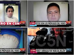 Las caras de los autores del robo del millón que amenazan en el video