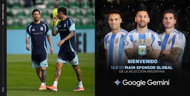 Google se suma a los campeones del mundo: será el nuevo Main Sponsor Global de la Selección Argentina