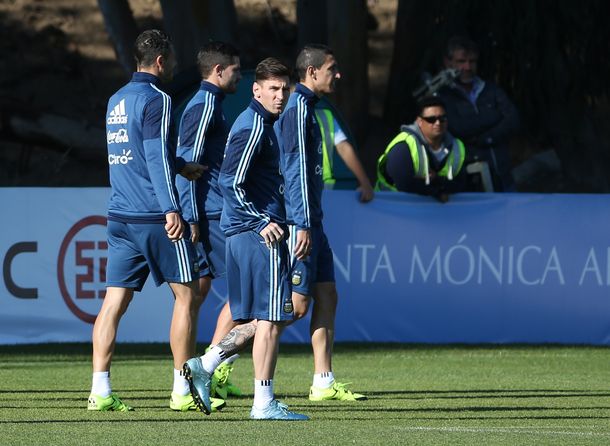 Risas y buen clima en el entrenamiento de la Selección Argentina