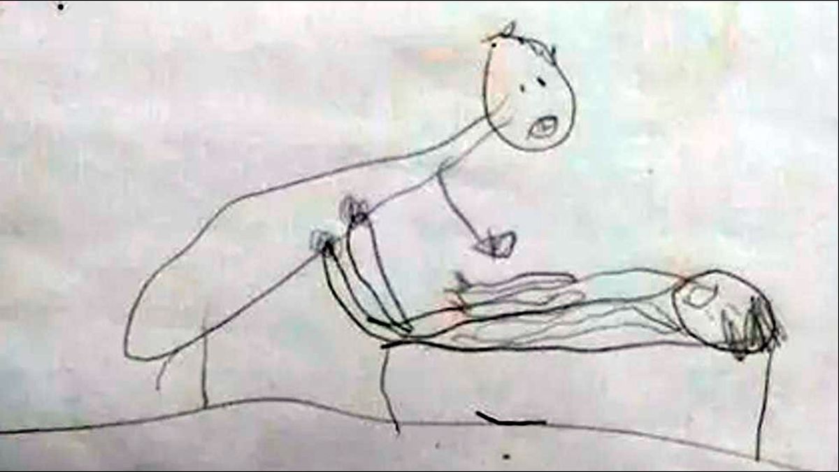 Brasil: una nena revela en un dibujo el abuso sexual de un pastor