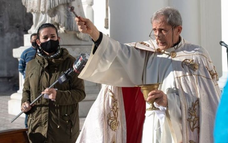 El Vicario general, monse&ntilde;or Eduardo Tanger. Foto: Arzobispado de Paran&aacute;
