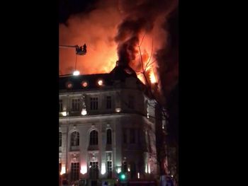 Se incendió el Banco Nación de Bahía Blanca
