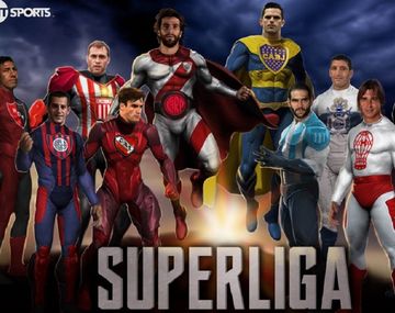 El afiche con los superhéroes que formarán parte del torneo