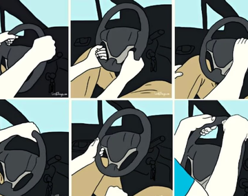 La manera en la que agarrás el volante define tu personalidad