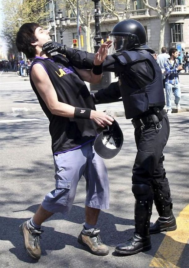 Huelga españa barcelona