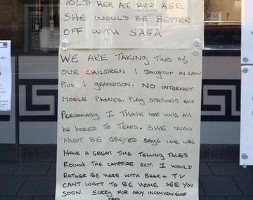 Carta del dueño de un local a sus clientes