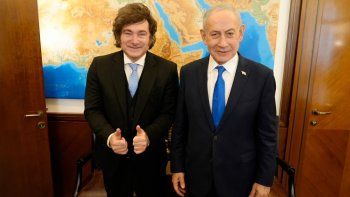 javier milei mantuvo un encuentro con benjamin netanyahu en israel