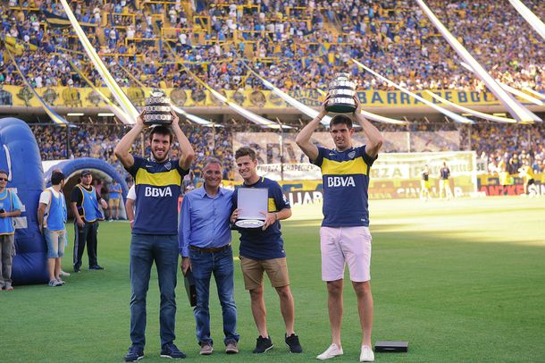 Salud, campeones: Boca homenajeó a los héroes de la Copa Davis