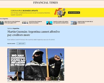 Con una columna en el Financial Times