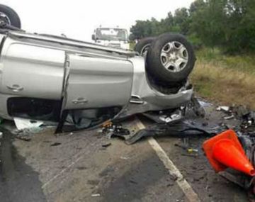 En el accidente falleció un hombre y sus dos hijas