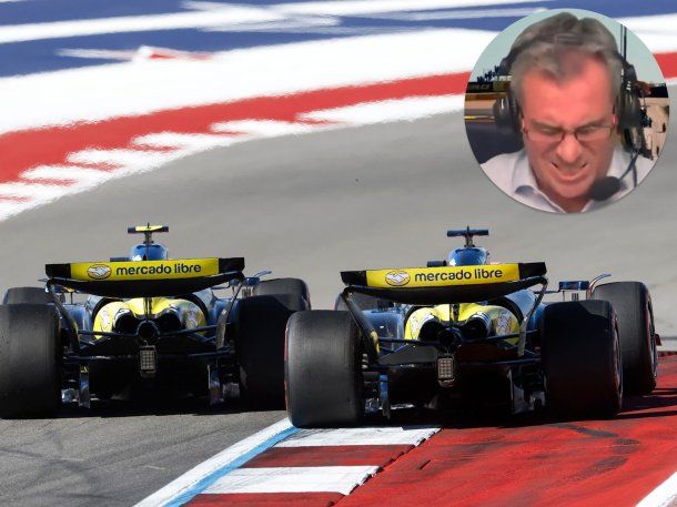 La eufórica reacción de Adrián Puente al sobrepaso de Franco Colapinto a Gasly en Austin