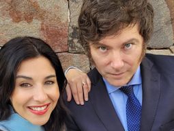 Marcela Pagano y Javier Milei