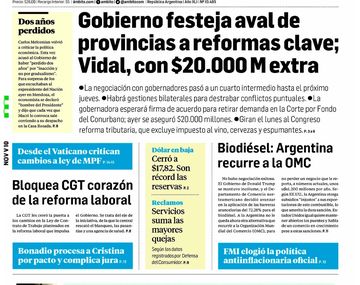 Tapas de diarios del viernes 10 de noviembre de 2017