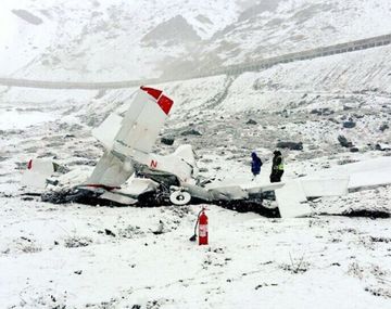  Cae avioneta en Cristo Redentor