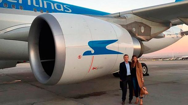 Macri y Awada viajaron juntos desde España