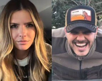 China Suárez y Mauro Icardi, intentando desmentir la crisis.