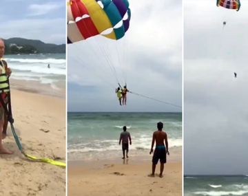 Se cayó haciendo parasailing en Tailandia y murió