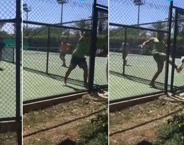 VIDEO: Tenista furioso corrió a raquetazos al árbitro
