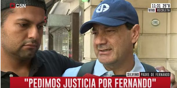 Silvino, papá de Fernando Báez Sosa: Me gustaría despertar de esta pesadilla