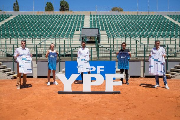 Nuevo main sponsor de los equipos argentinos de tenis: YPF