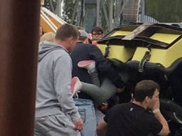 terror en la montana rusa: un vagon descarrilo y cayo nueve metros terror en la montana rusa: un vagon descarrilo y cayo nueve metros