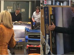 El Rabino Bergman comprando dos LED en Chile