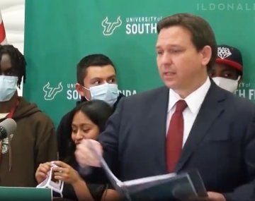 El gobernador de Florida contra los barbijos: Esto es ridículo