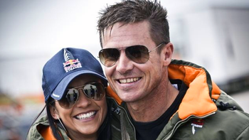 Felix Baumgartner y su novia Felix Baumgartner y su novia