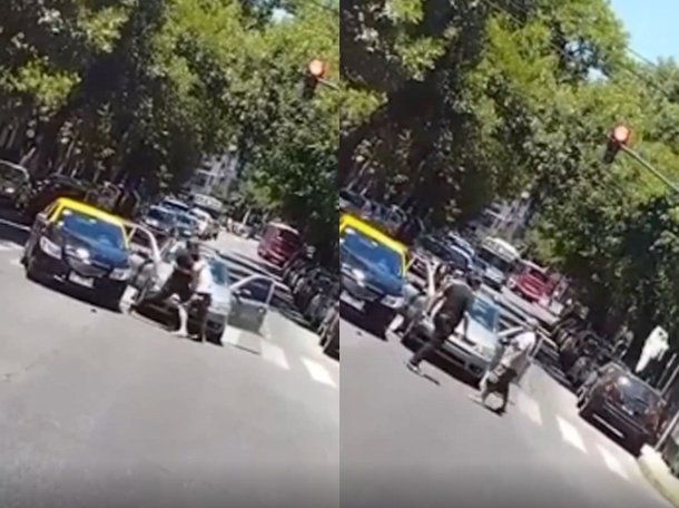 Caballito: un conductor atacó a un taxista con un cuchillo tras una discusión