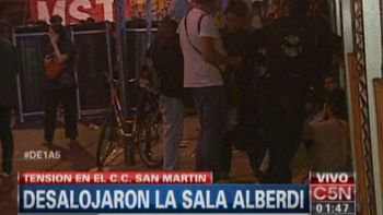 finalizan el desalojo en el centro cultural san martin finalizan el desalojo en el centro cultural san martin