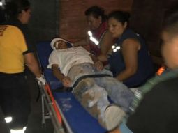 Así trasladaban a los heridos
