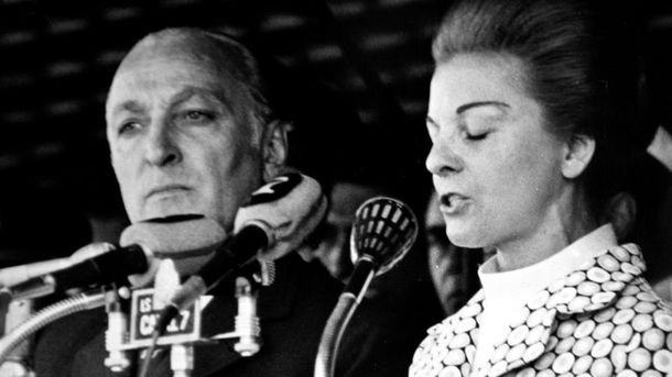 José López Rega junto a Isabel Perón. José López Rega junto a Isabel Perón.