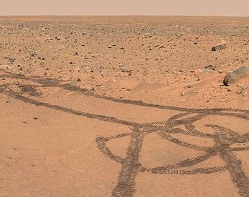 Dibujo fálico en la superficie marciana es furor en Internet