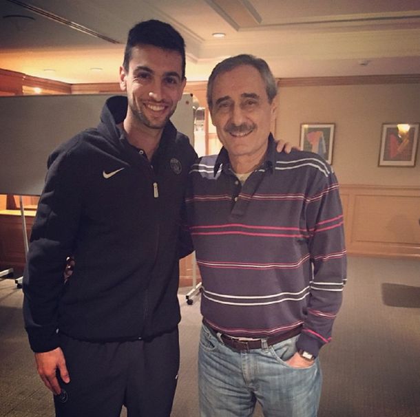 ¿Traerá suerte? Cappa visitó a Pastore en la previa de un partido clave