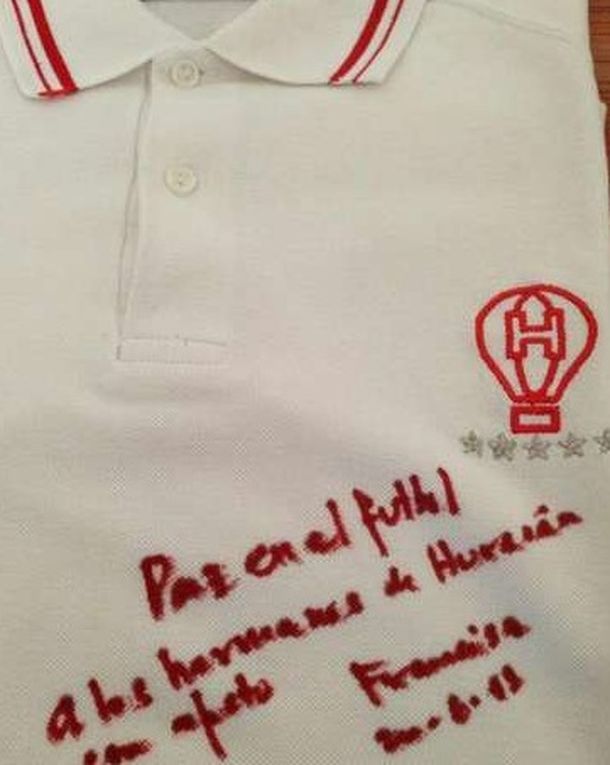 El Papa y un mensaje de paz para el fútbol