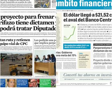 Tapas de diarios del jueves 3 de mayo de 2018