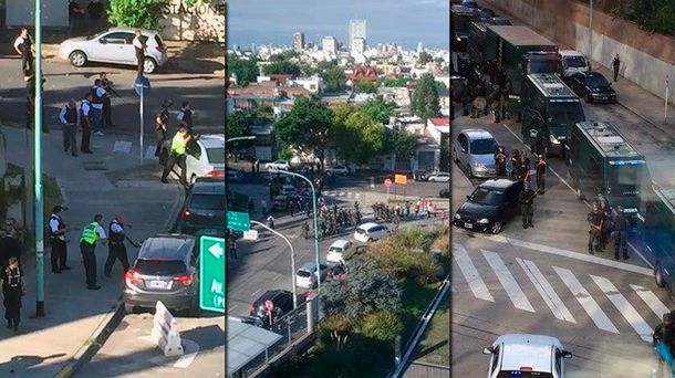 Enfrentamiento entre la Policía y los habitantes del barrio Mitre de Saavedra