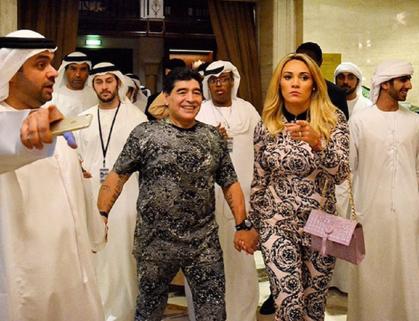 Rocío Oliva y Maradona