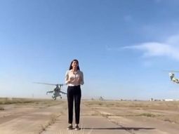 VIDEO: Una periodista casi muere decapitada por un helicóptero