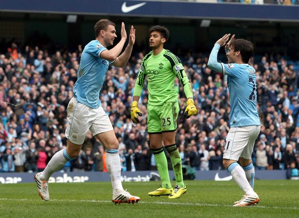Manchester City goleó al Southampton en un partido vibrante